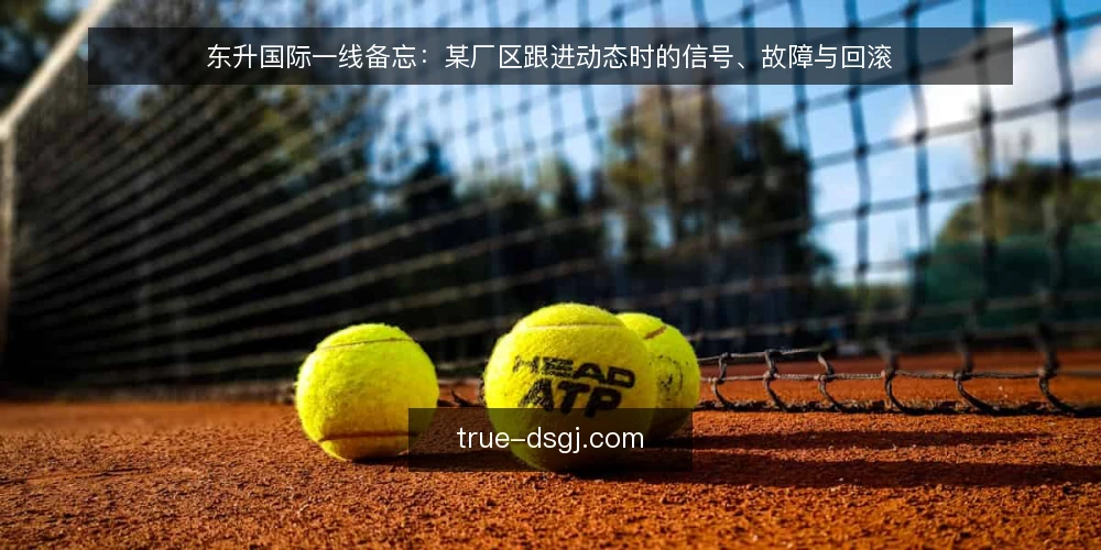 东升国际一线备忘：某厂区跟进动态时的信号、故障与回滚 — 现场先看哪些信号 配图